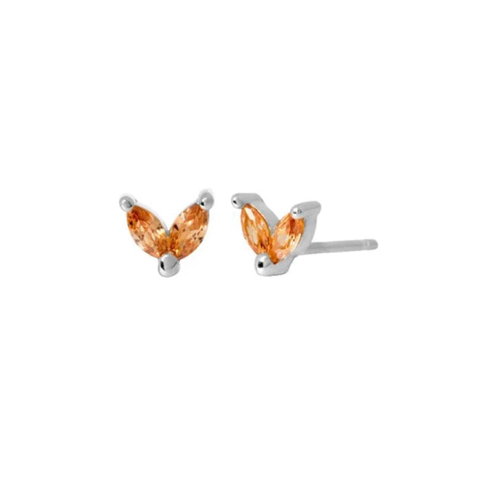 EMMA SILVER ORANGE EARRINGS