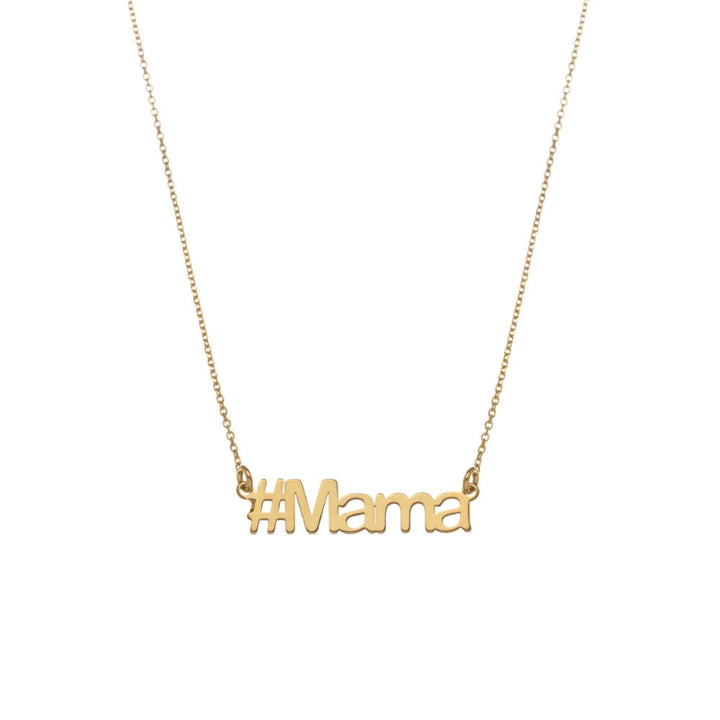 HASHTAG MAMA GOLD NECKLACE