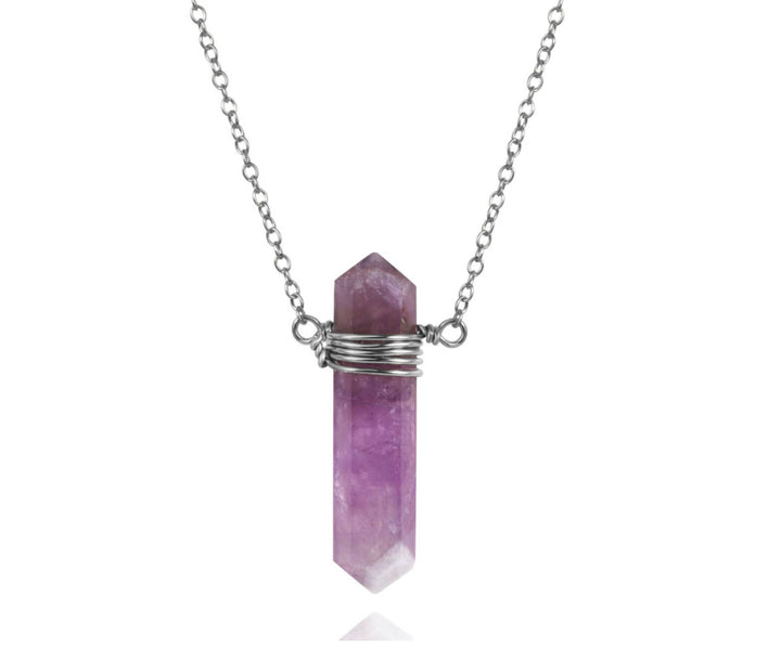 AMETHYST SILVER NECKLACE