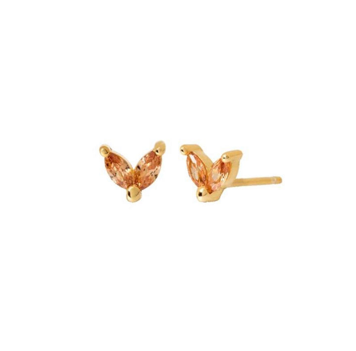 EMMA GOLD ORANGE EARRINGS