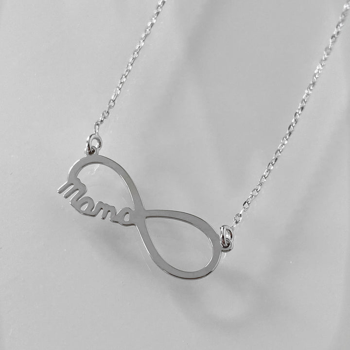 MAMA INFINITY SILVER NECKLACE