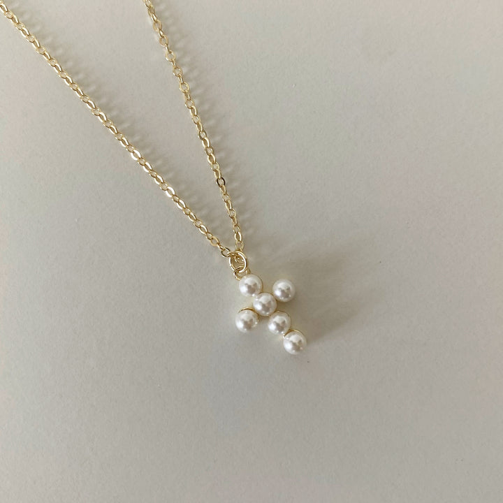 CROSS PEARL GOLD NECKLACE