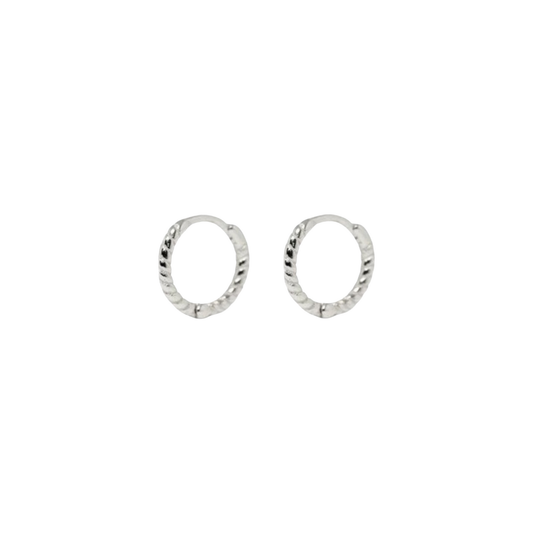 KENDAL SILVER TINY EARRINGS