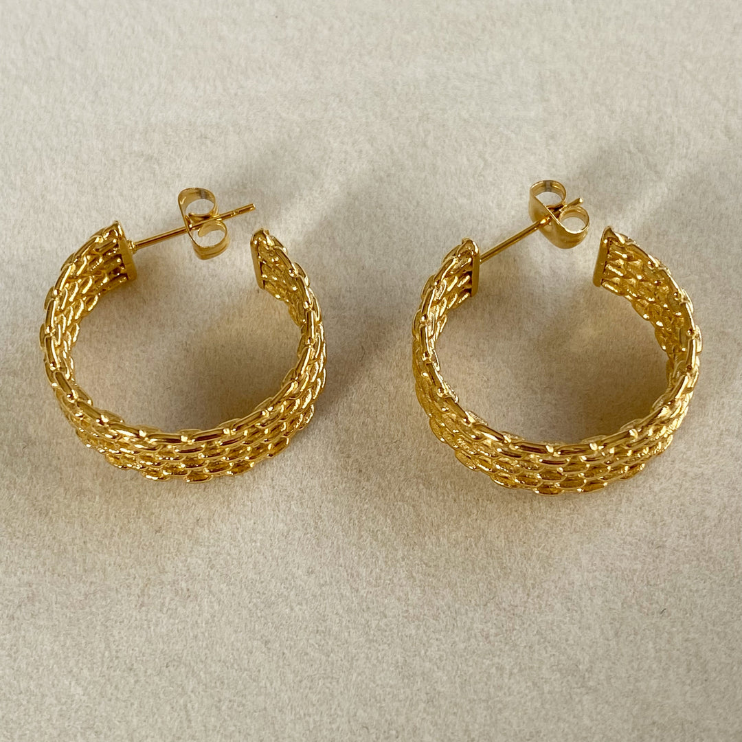 LORRAINE GOLD EARRINGS