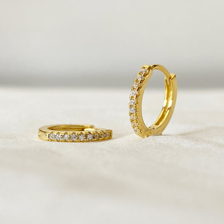 LINDSEY GOLD WHITE EARRINGS