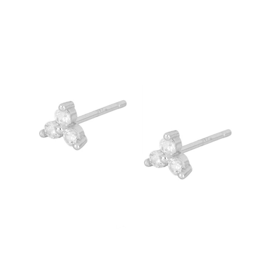 KOI SILVER WHITE EARRINGS