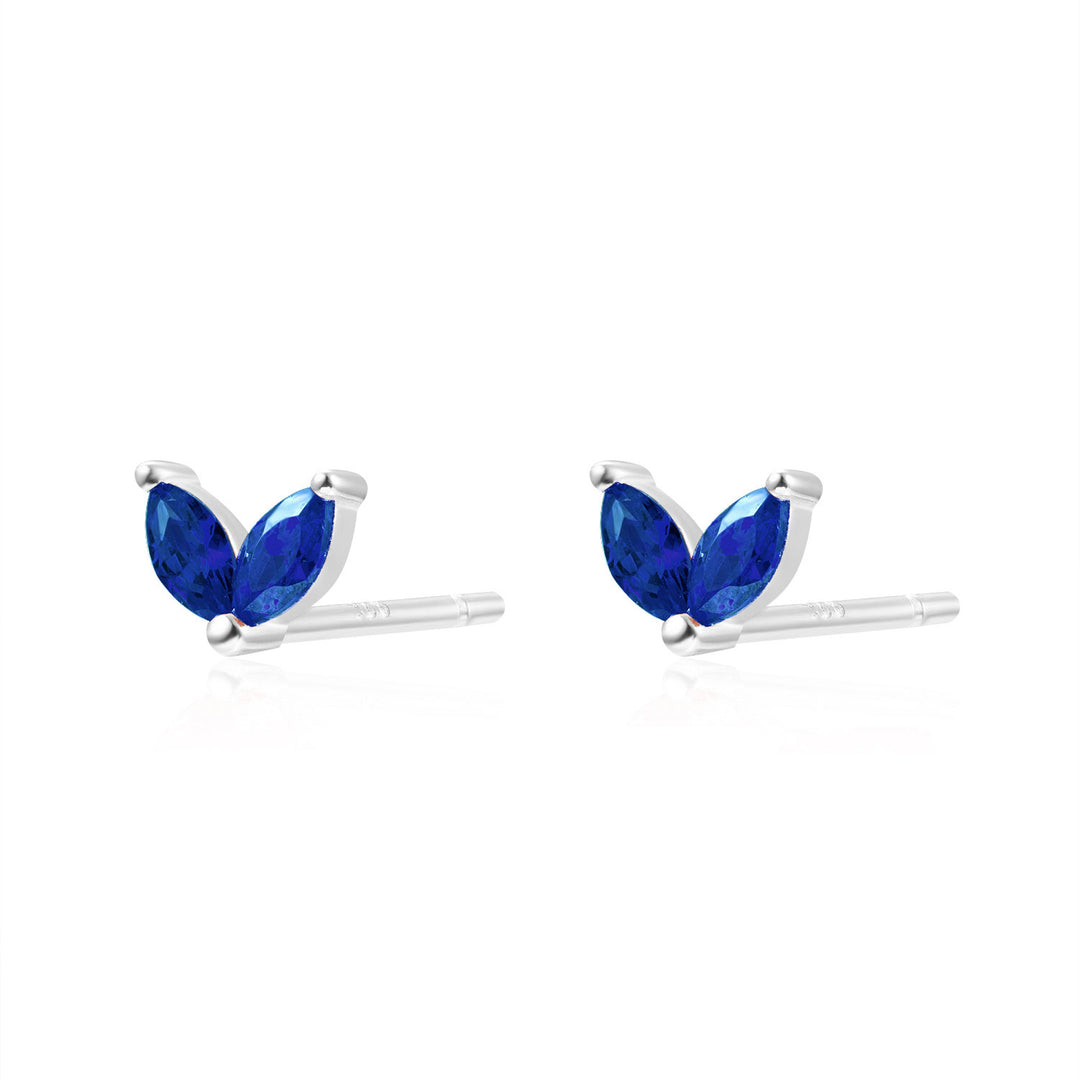 EMMA SILVER BLUE EARRINGS