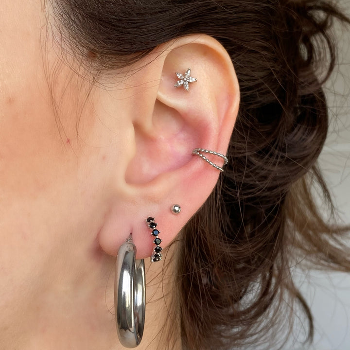 KATE SILVER SMALL EARRINGS