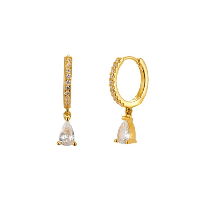 AMELIA GOLD WHITE EARRINGS