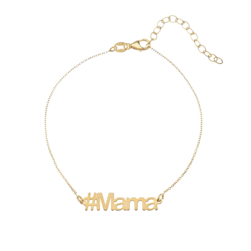 HASHTAG MAMA GOLD BRACELET