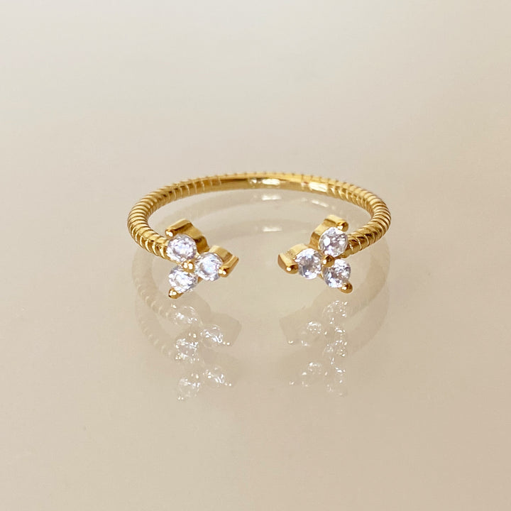 SIERA GOLD WHITE RING