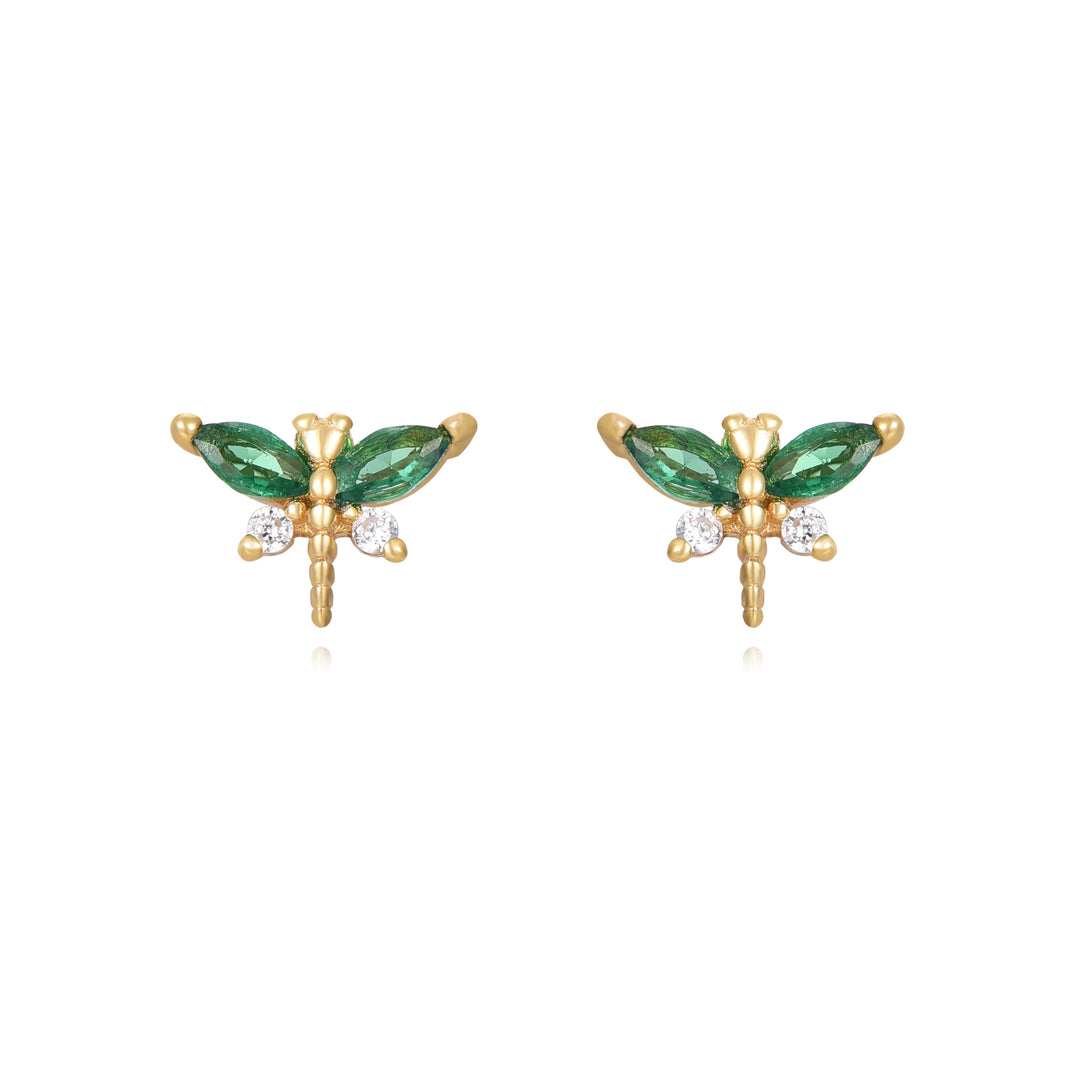 DRAGONFLY GOLD EARRINGS