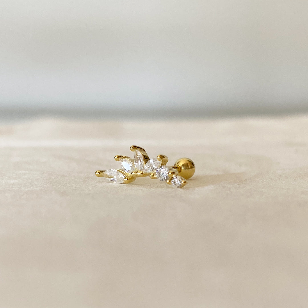 KIRA GOLD WHITE PIERCING
