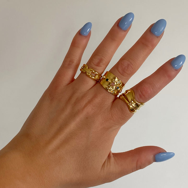 RIVER GOLD RING