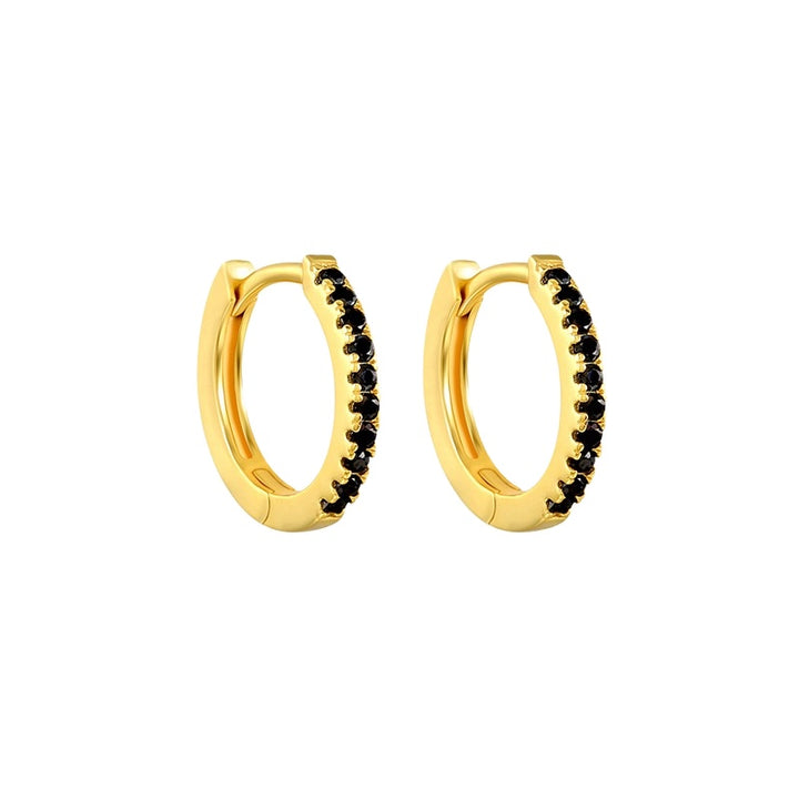 LINDSEY GOLD BLACK EARRINGS